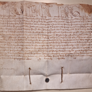 Manuscrit avec bulle papale XVIIème Alexander Papa VII