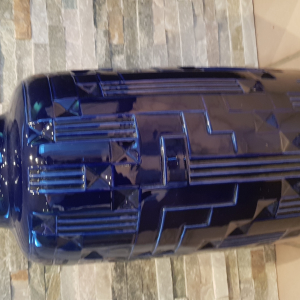 Vase bleu manufacture sèvres