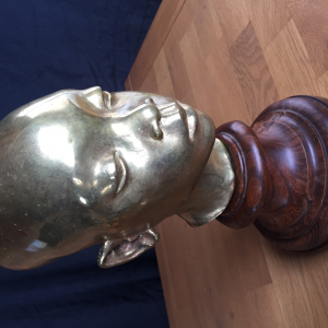 Tête africaine bronze de Jeanne TERCAFS