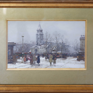 aquerelle sigée Eugène Galien-Laloue