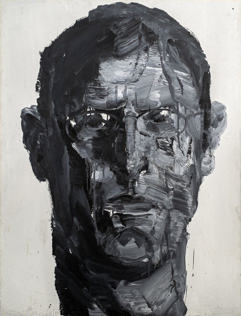 
															Yan Peï-MING, "Jacques K, victime" huile sur bois, 1995
														