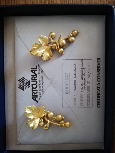 
															collier et bo claude LALANNE "groseilles"
														