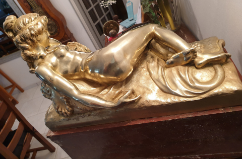 
															Sculpture en cuivre signée Clodion
														