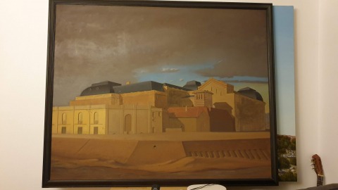 
															Jean-Baptiste Secheret Huile sur toile (140 x 172 x 5)
														