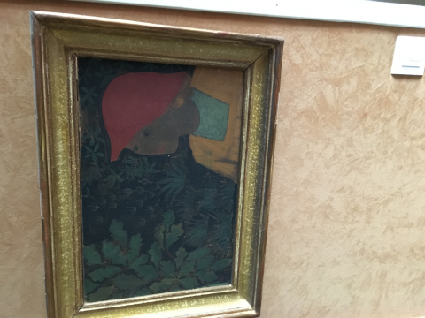
															Paul SERUSIER. Femme bretonne ( bonnet rouge)
														