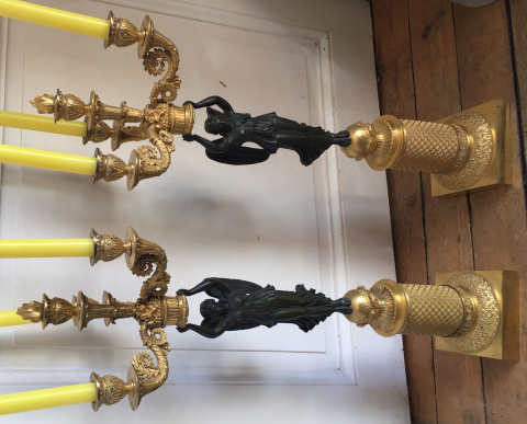 
															Paire de candélabres
														