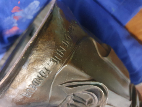 
															Classical bronze sculpture of the Two Fates by Barbedienne ...
														