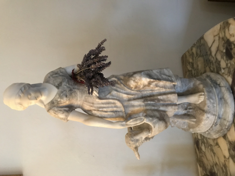 
															Statue marbre blanc et albâtre
														