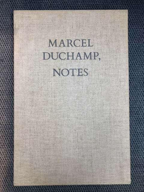 
															Marcel Duchamp notes
														