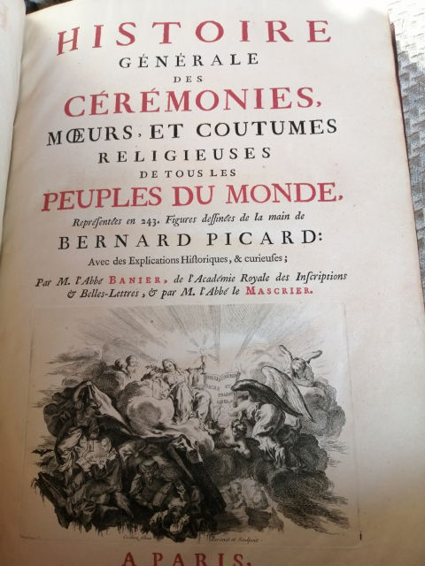 
															Histoire Générale des cérémonies mœurs et coutumes religieuses de tous les peuples du monde
														