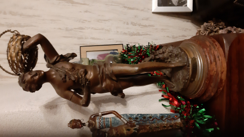 
															Statue bronze 40 cm "POETE" par Rancoulet
														