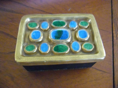 
															boite à bijoux bois et céramique
														