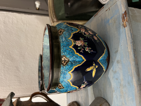 
															Paire de cache pot de Théodore Deck (?)
														