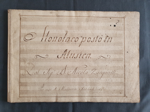 
															partition de musique manuscrite de Zingarelli
														