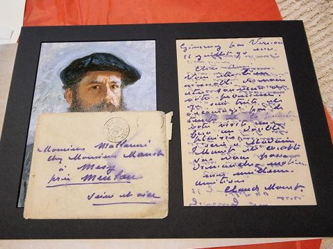 
															Claude Monet lettre manuscrite
														
