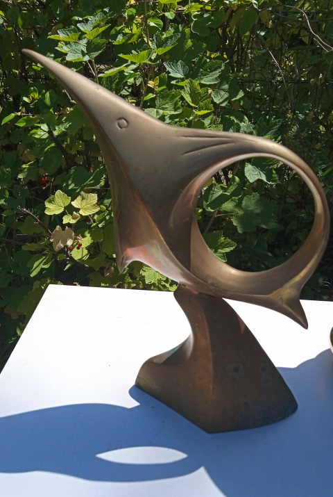 
															Poisson en laiton bronze
														