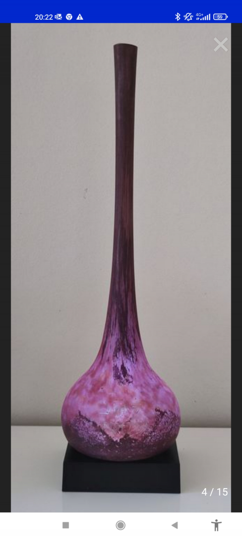 
															Vase Daum ancien 39 cm de haut
														