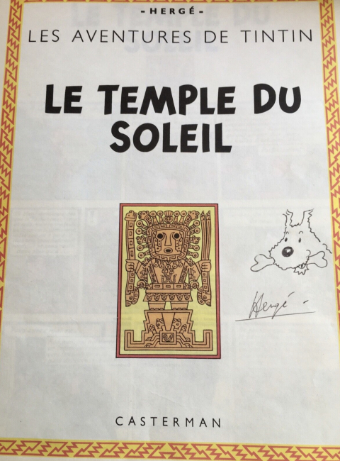 
															Dessin dédicace Milou Hergé Tintin sur Bd
														