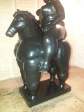 
															fernando botero femme a cheval bronze
														