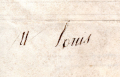 
															LETTRE SIGNÉE LOUIS XVI
														