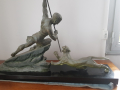 
															Sculpture R. Varnier " Le chasseur "
														