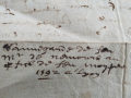 
															Acte manuscrit de 1592 Duc du Genevoys et de Nemours avec sceau
														